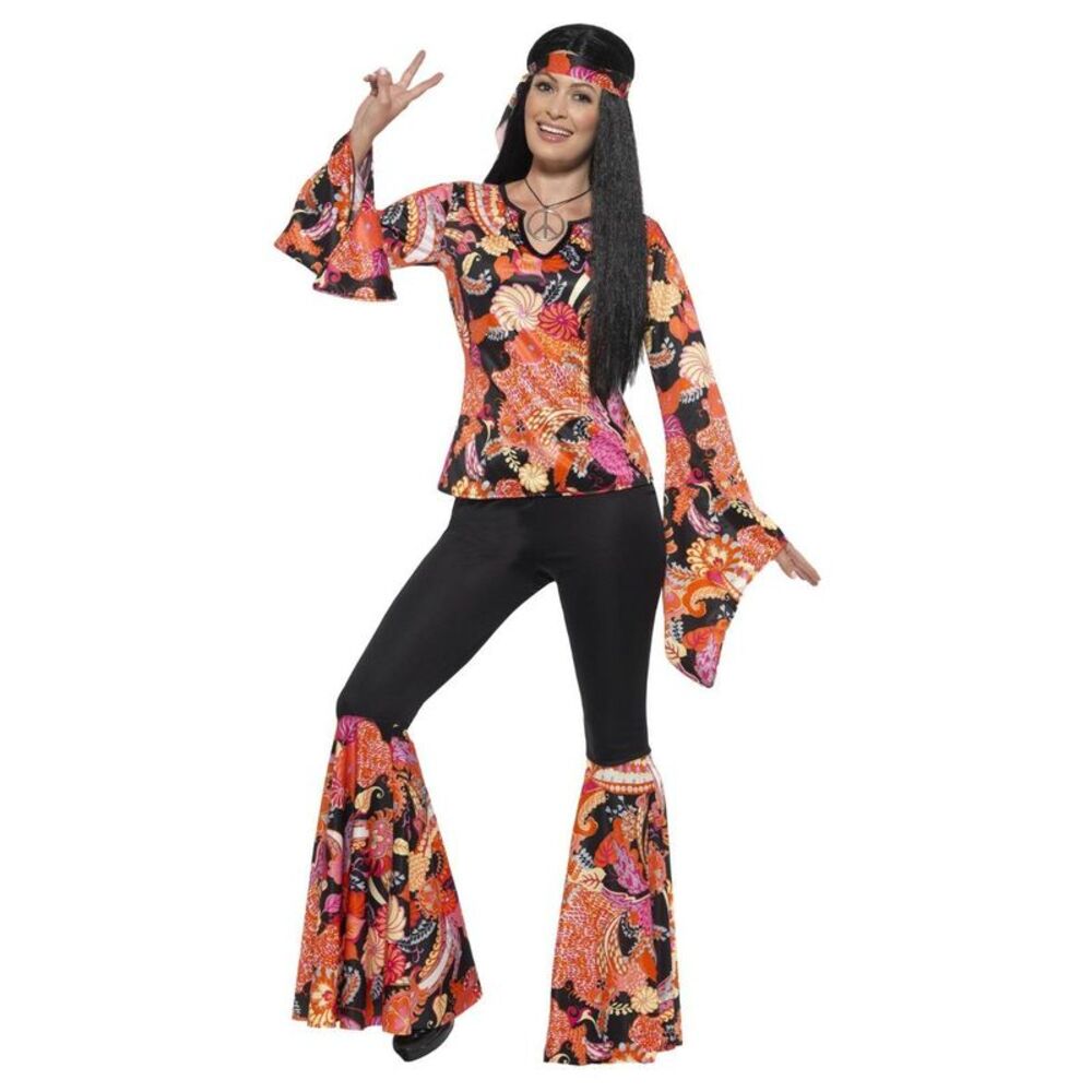 Smiffys Womens/Ladies Willow The Hippie Costume Set / Multicolored